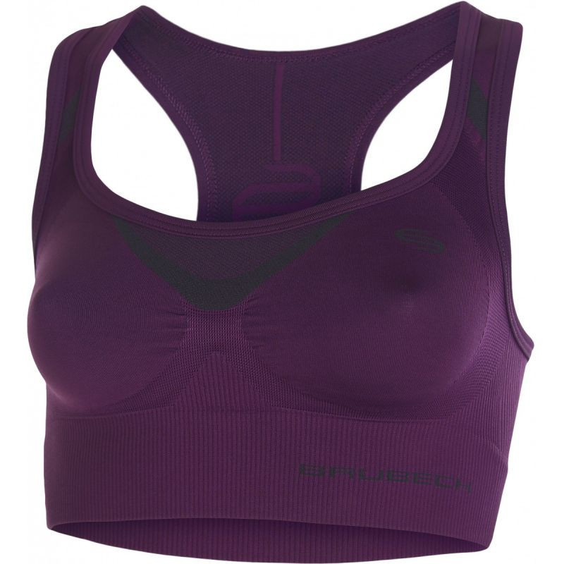 Sportovní podprsenka Brubeck Fitness Crop Top CR10070 fialová s