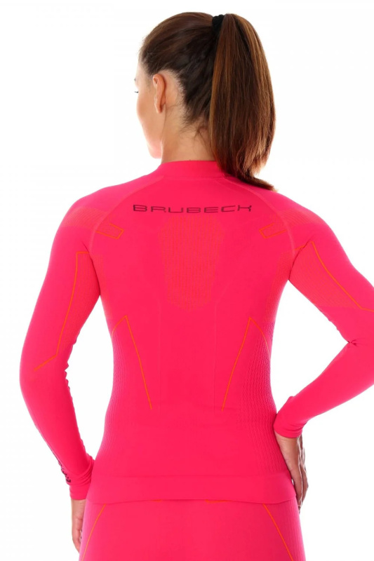 Dámské tričko LS13100 raspberry - BRUBECK malinová S