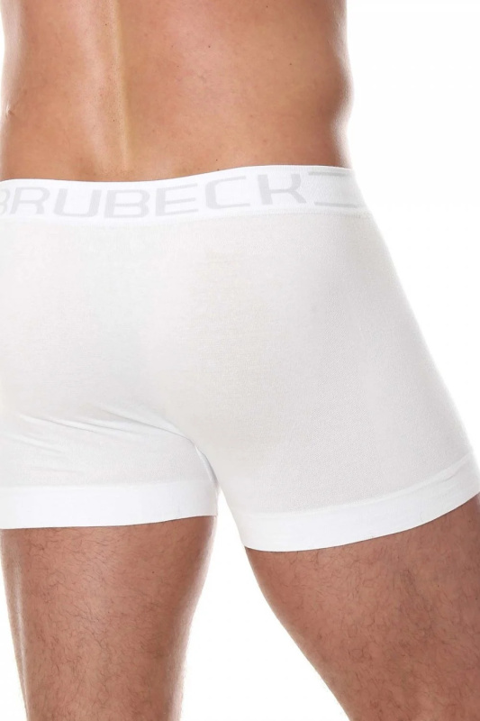 Pánské boxerky 00501A white - BRUBECK Bílá XL