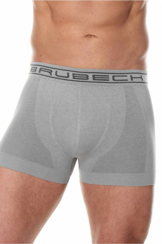 Pánské boxerky 00501A grey - BRUBECK šedá XXL