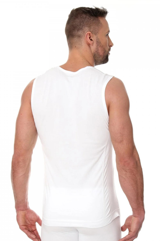 Pánský nátělník 00068A white - BRUBECK Bílá XL