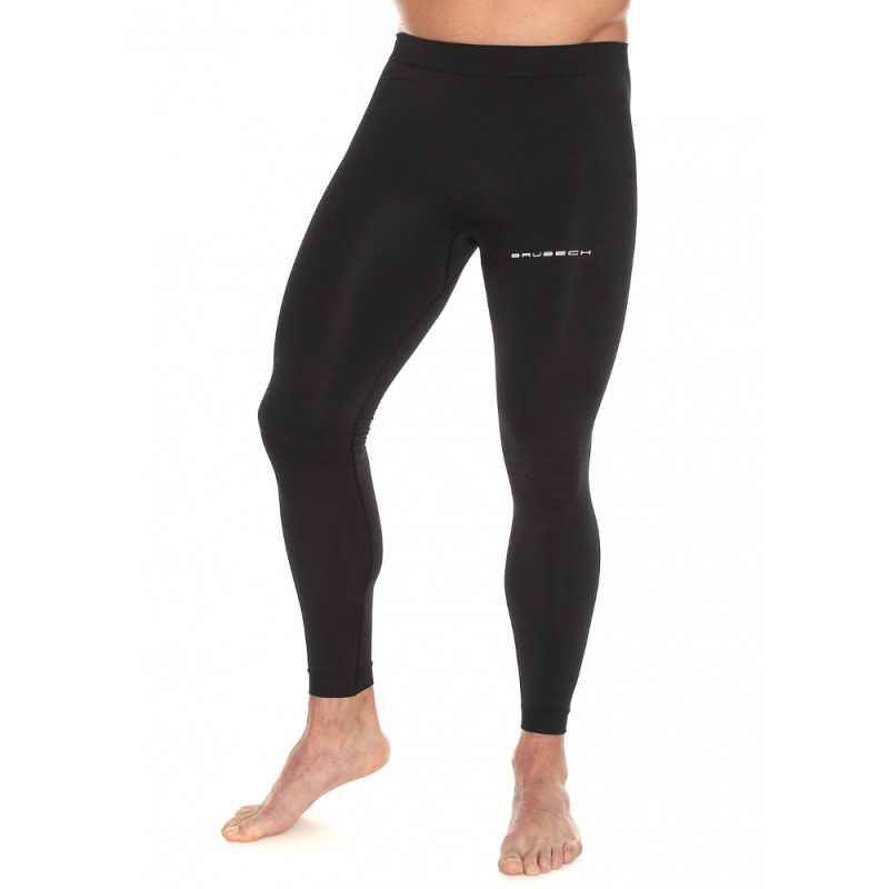 Pánské běžecké legíny Brubeck Running Force Black M