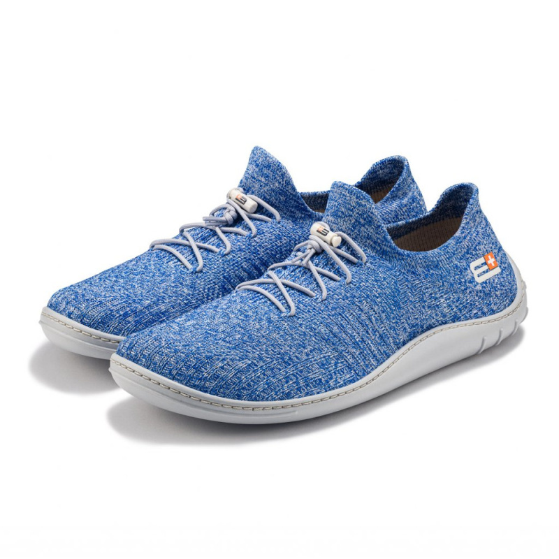 Pánské barefoot boty Brubeck Merino light blue/grey 44