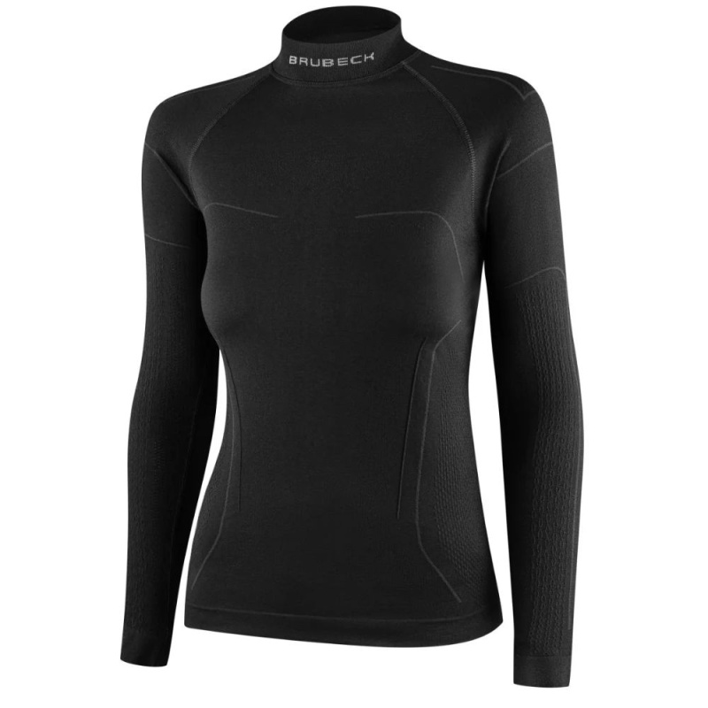 Dámské termo tričko na motorku Brubeck Cooler LS1657W černá XL