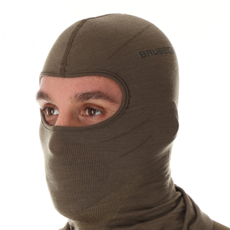Unisex kukla Brubeck Merino KM10370 Khaki L/XL
