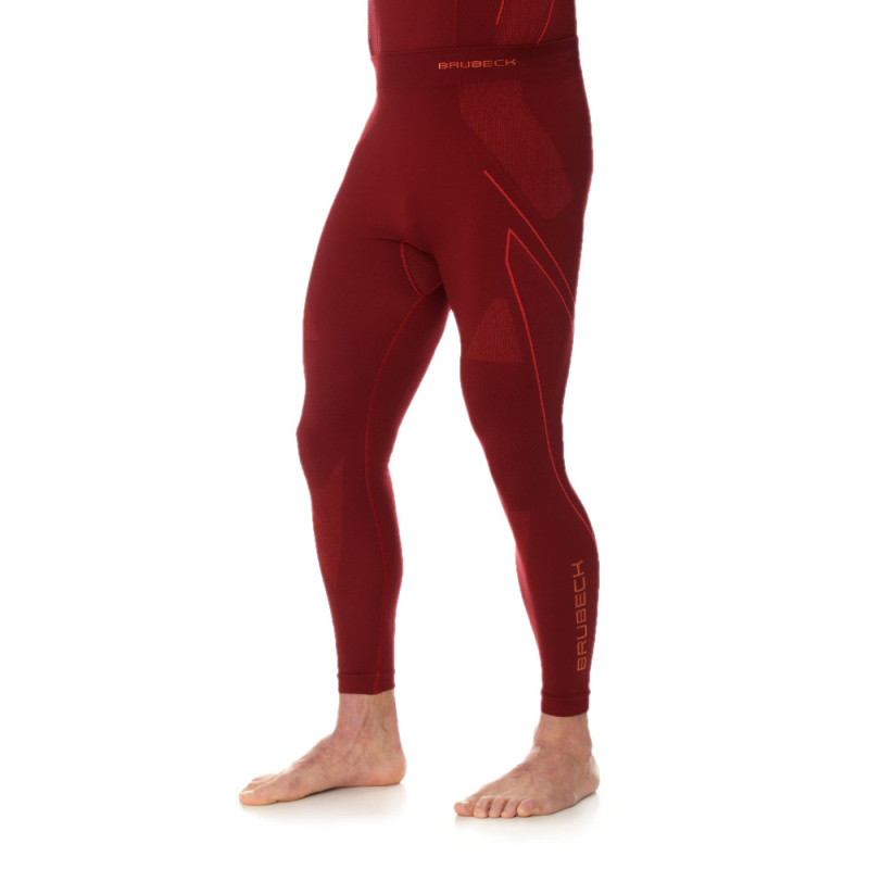 Pánské termo kalhoty Brubeck Thermo Burgundy XL
