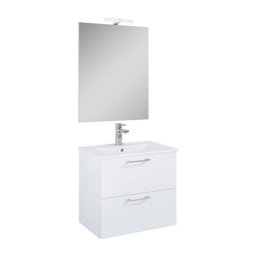 Koupelnová sestava s umyvadlem Ceramia Lea 61,5x55x41,7 cm bílá LEASET60B