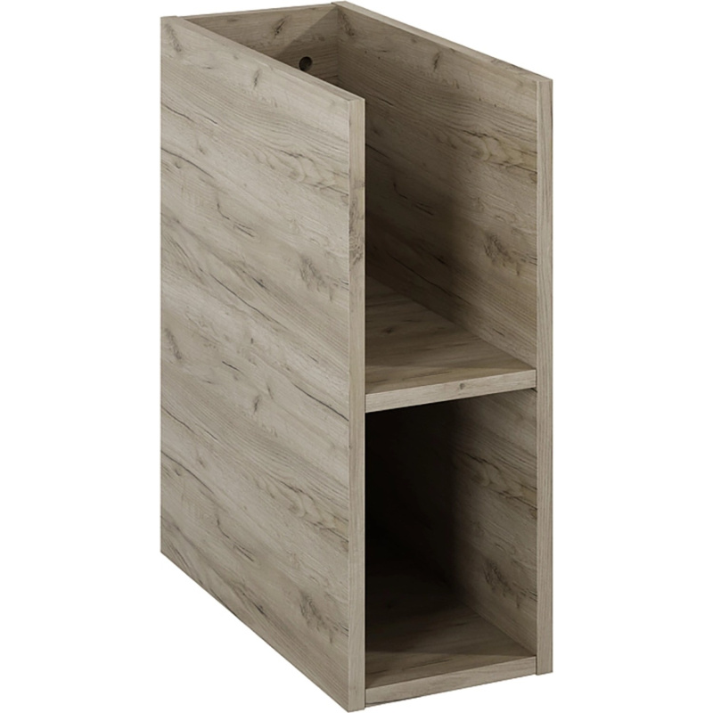 Maximus Nástěnný koupelnový regál Stylo Duo, dub Sanremo, 20 x 45,6 x 50 cm