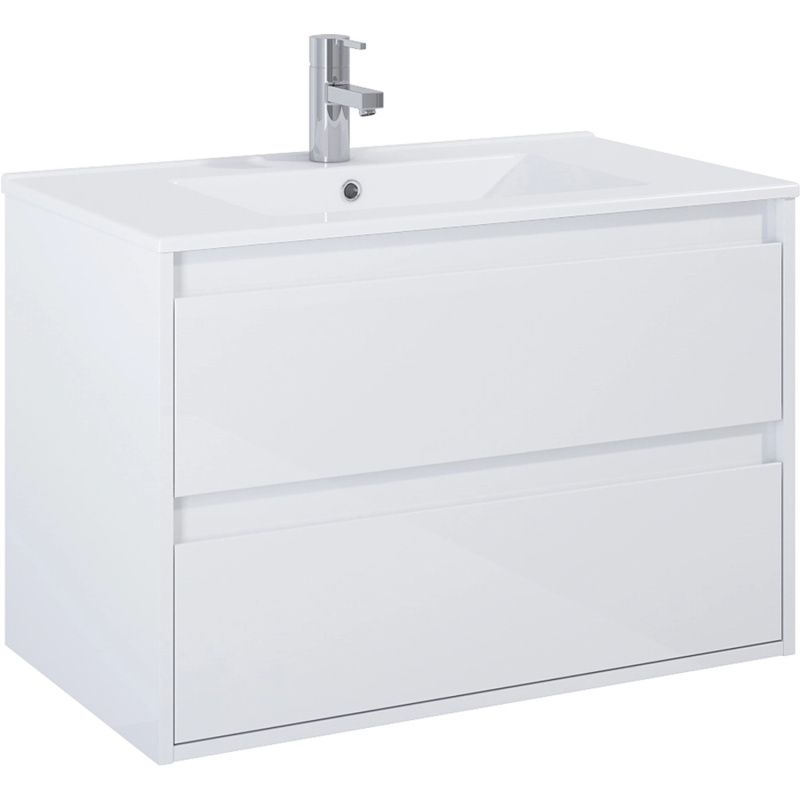 Maximus Skříňka pod umyvadlo Sisi, 2 zásuvky, matná bílá, 80 cm