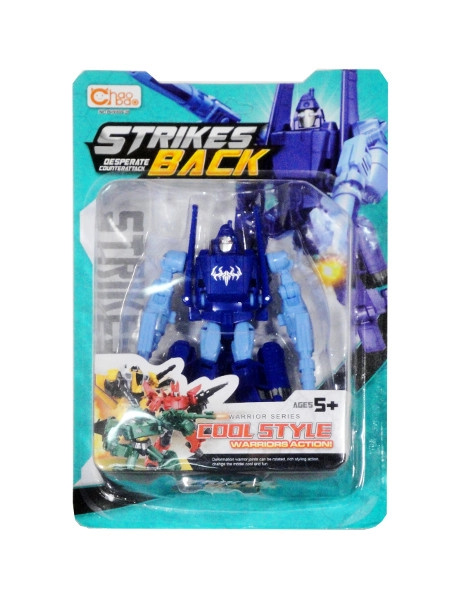 Plastový robot 2v1 – mění se v letadlo