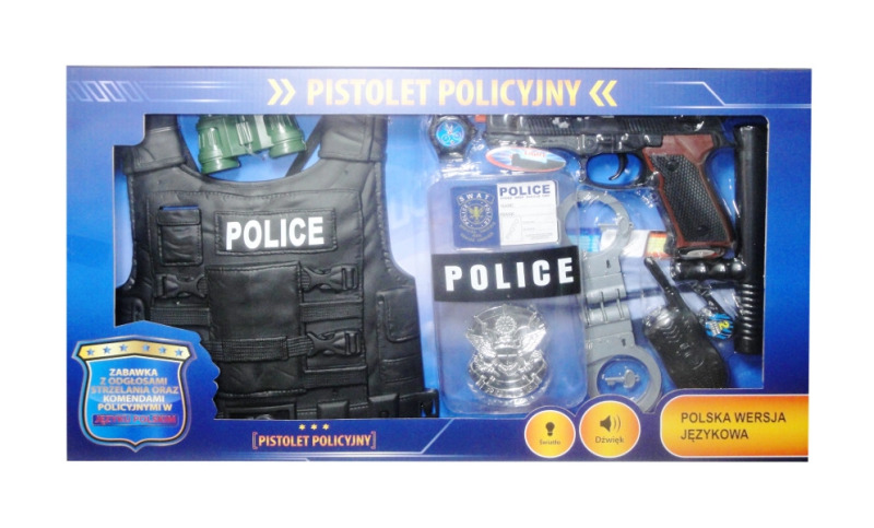 Policejní sada s polským hlasovým modulem