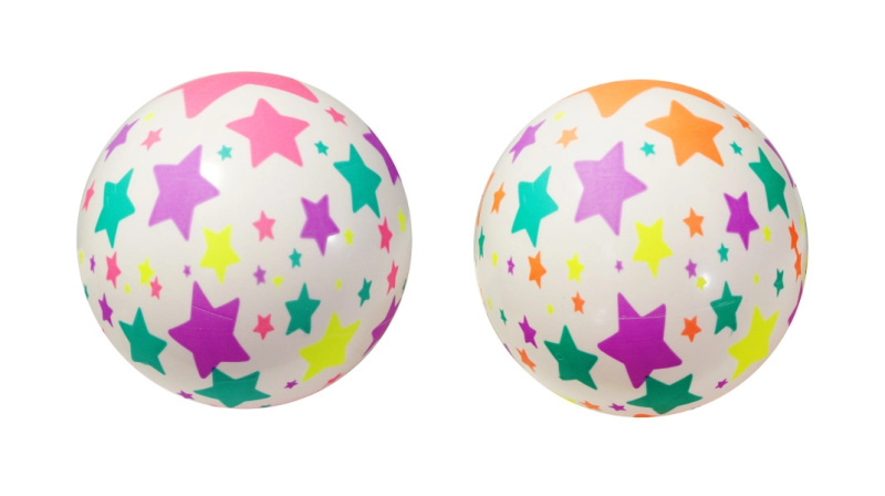 Gumový míč s hvězdičkami pro děti