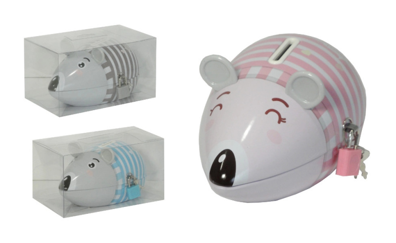 Pokladnička myška – barevná dětská pokladnička