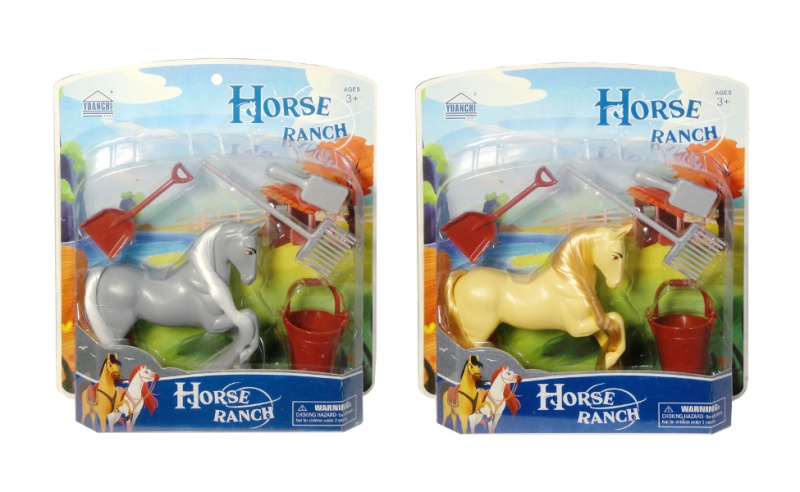 Figurka koníka se sadou pro čištění hřívy a ocasu