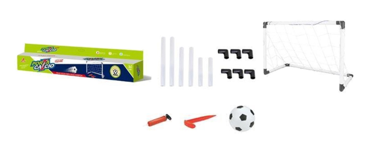 Fotbalová branka s míčem a pumpičkou pro děti