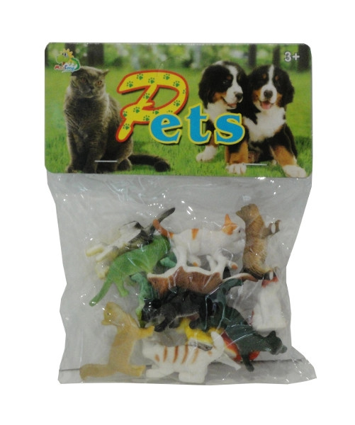 Sada plastových koček v sáčku, 12 kusů