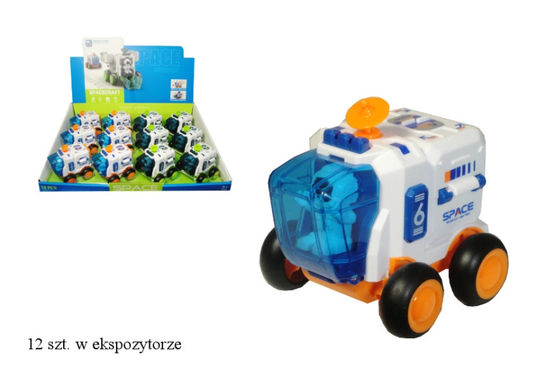 Auto vesmírné vozidlo s astronautem