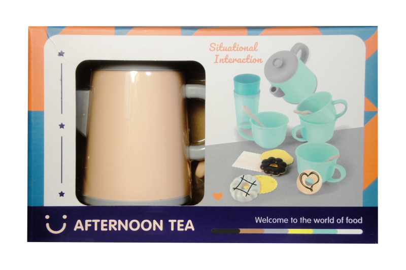 Dětská čajová sada – plastový kuchyňský set pro hru na domácnost