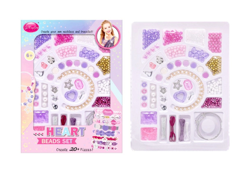 Barevné korálky na výrobu náramků pro děti