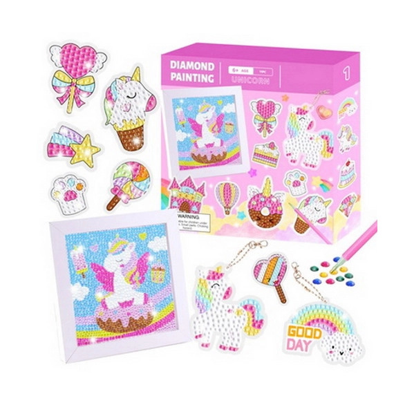 kreativní sada diy – diamantové malování s rámečkem a doplňky