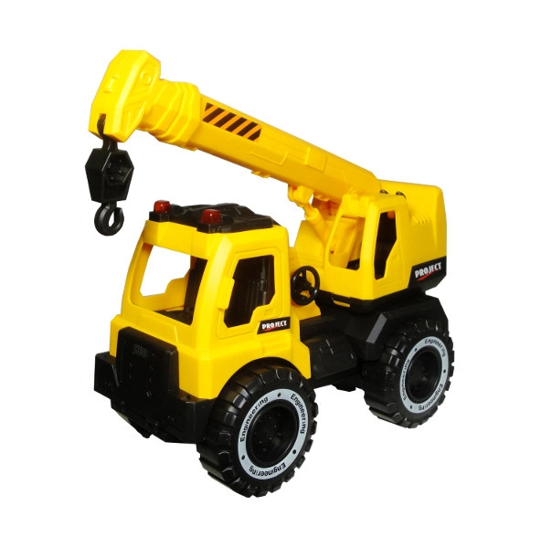 Stavební nákladní auto s jeřábem pro děti