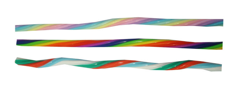 Barevná antistresová natahovací hračka s čepicí a okem