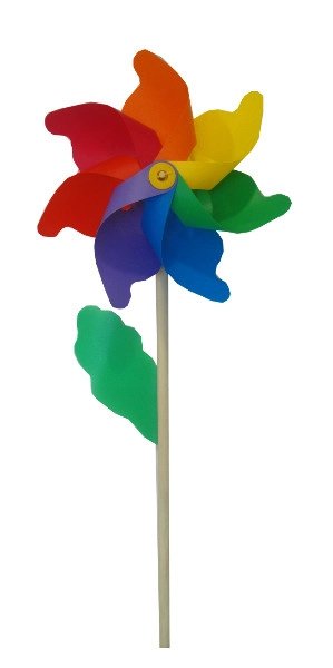 Větrník s dřevěnou rukojetí 75 cm
