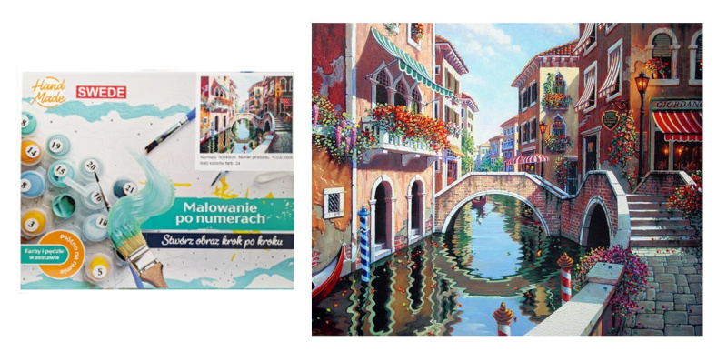 Malování podle čísel – Město nad kanálem