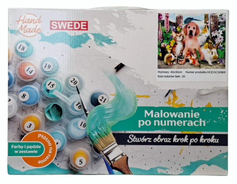 Malování podle čísel – zvířata