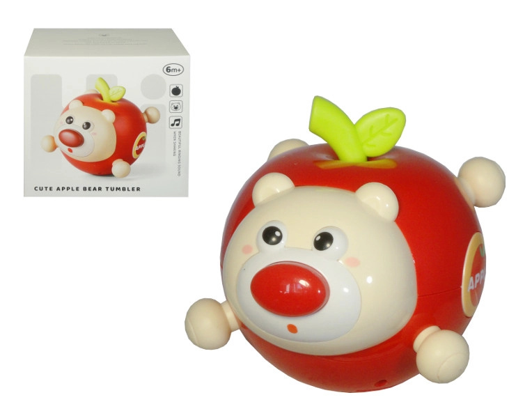 Houpací hračka pro nejmenší – jablíčko (váňka-vstaňka)