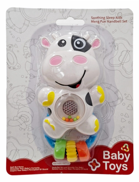 Chrastítko pro miminko kravička se světlem