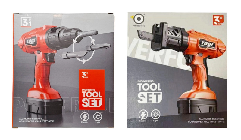 Dětská elektrická vrtačka 2v1 na baterie