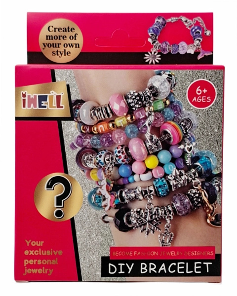 Sada na výrobu náramků s korálky a přívěsky pro děti