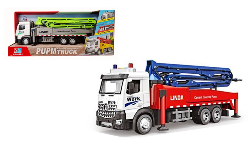 Hasičský betonpumpový náklaďák se světlem a zvukem