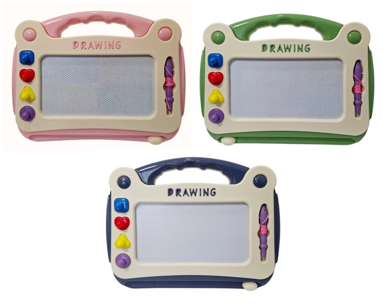 Magnetická kreslící tabulka se stempelky a perem