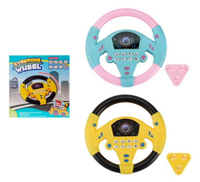 Dětský volant s funkčními tlačítky na baterie