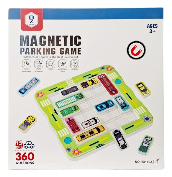 Magnetická logická hra Na parkovišti