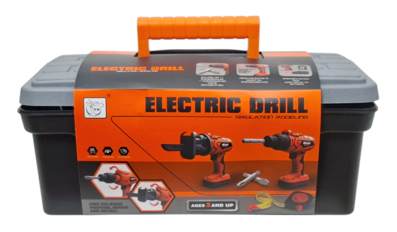Dětská elektrická vrtačka v kufříku