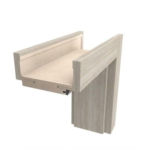 Obložková zárubeň DRE 70 cm dub pískový pro tloušťku stěny 14-16 cm pravá O4DPI70P