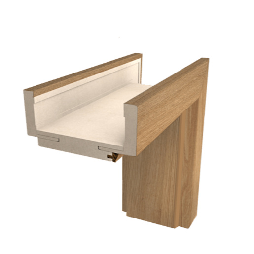 Obložková zárubeň Naturel 80 cm pro tloušťku stěny 8-10,5 cm jilm pravá O1J80P