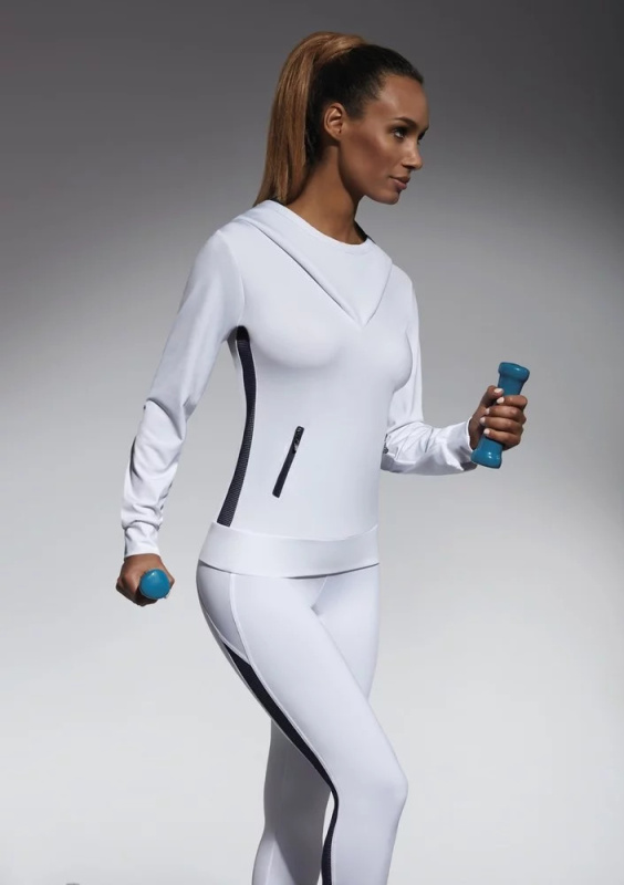 Mikina Imagin blouse - Bas Bleu XL Modrá