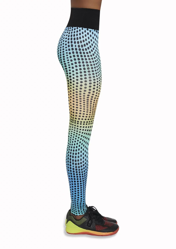 Dámské sportovní legíny BAS BLACK Wave 90 barevná XL