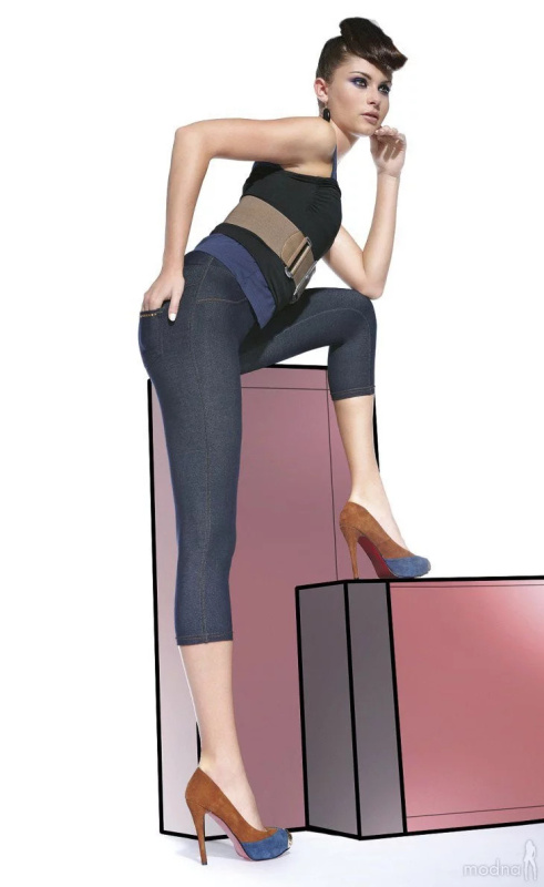 Dámské legíny Belinda short - Bas Bleu S Indigo