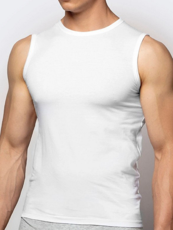 Pánské klasické tílko ATLANTIC - bílé Velikost: S