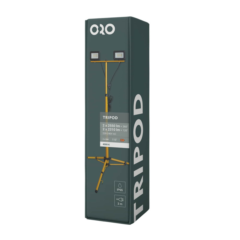 LED reflektor LED-POL Tripod 2X30W neutrální bílá