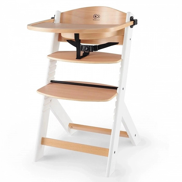 Kinderkraft Židlička jídelní Enock White wooden
