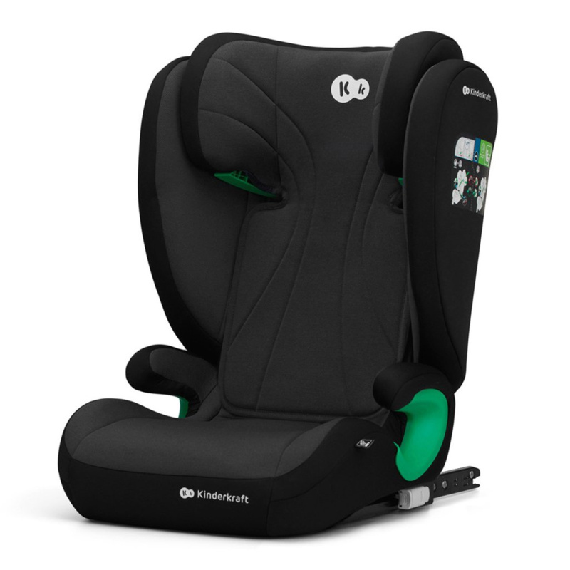 Fotelik autosedačka Kinderkraft Junior Fix 2 i-Size – Graphite black