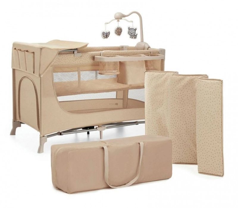 Kinderkraft Postýlka cestovní Joy 2 s doplňky Beige