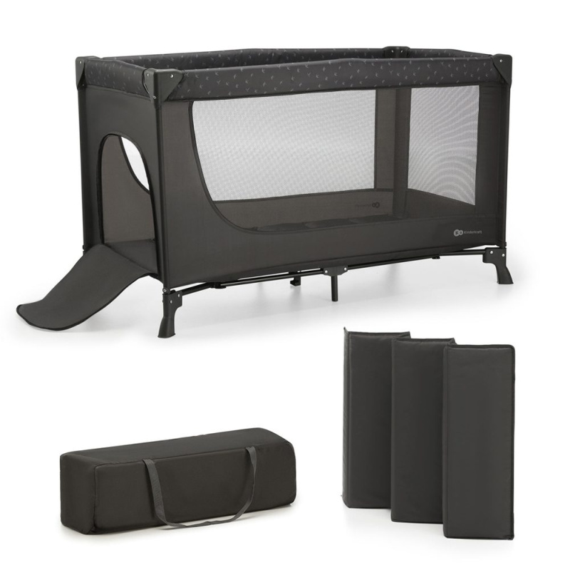 Kinderkraft Cestovní postýlka Joy light grey