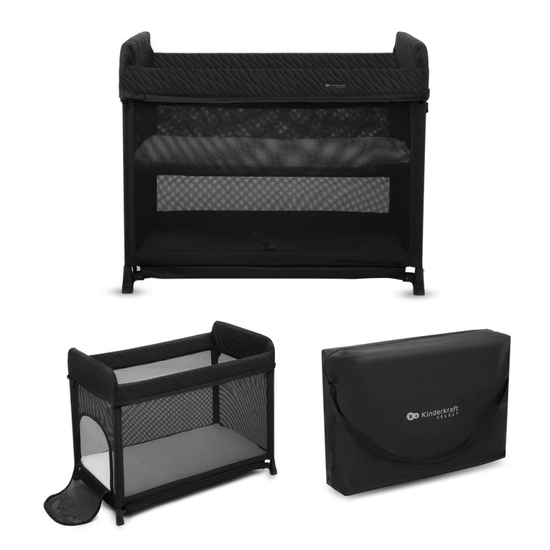 Kinderkraft SELECT Postieľka cestovná Moon Dream Black